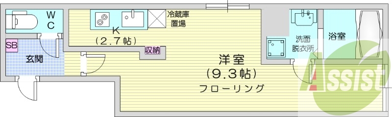 1K、IHクッキングヒーター、ネット無料、シャワートイレ