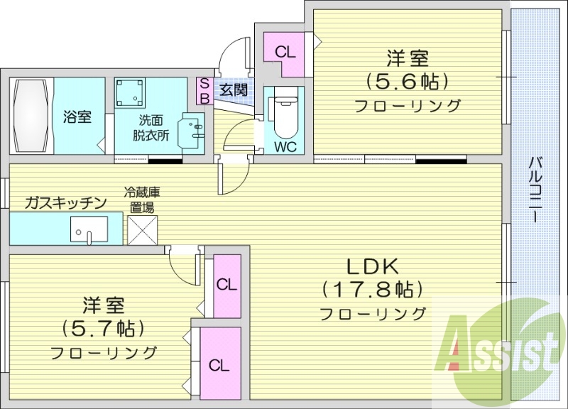 3階の間取り図