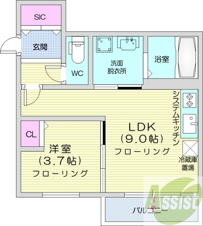 5階の間取り図