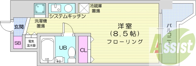 9階の間取り図