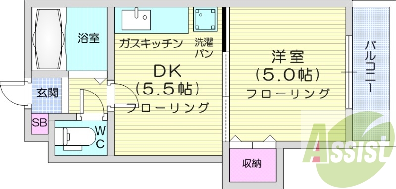 2階の間取り図