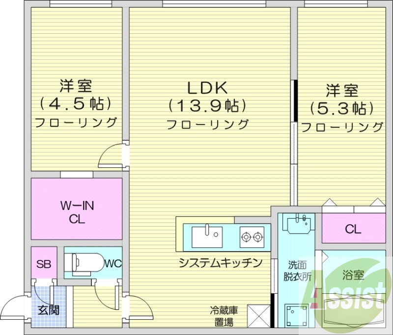 3階の間取り図