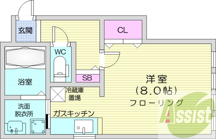 2階の間取り図