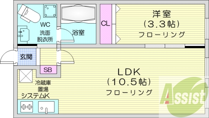3階の間取り図