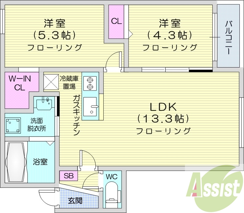 3階の間取り図