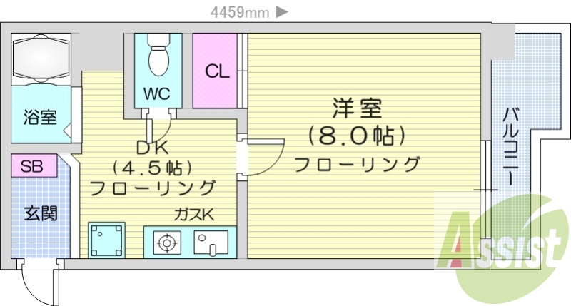 8階の間取り図
