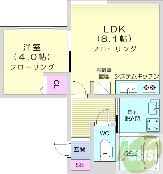 1LDK、エアコン、独立洗面台、灯油暖房、ネット無料