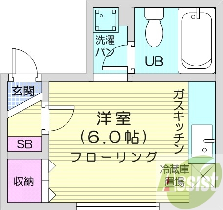 1階の間取り図