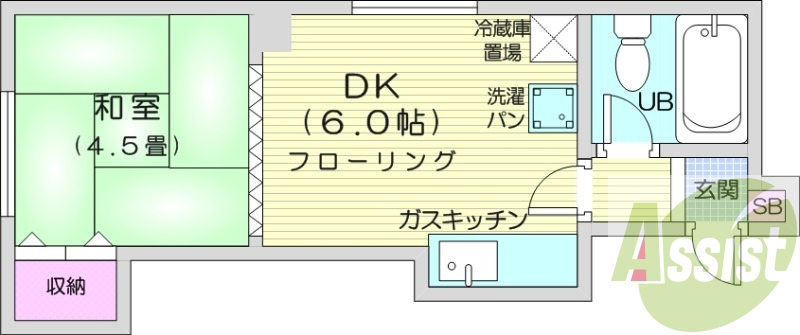 2階の間取り図
