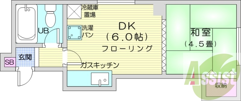 2階の間取り図