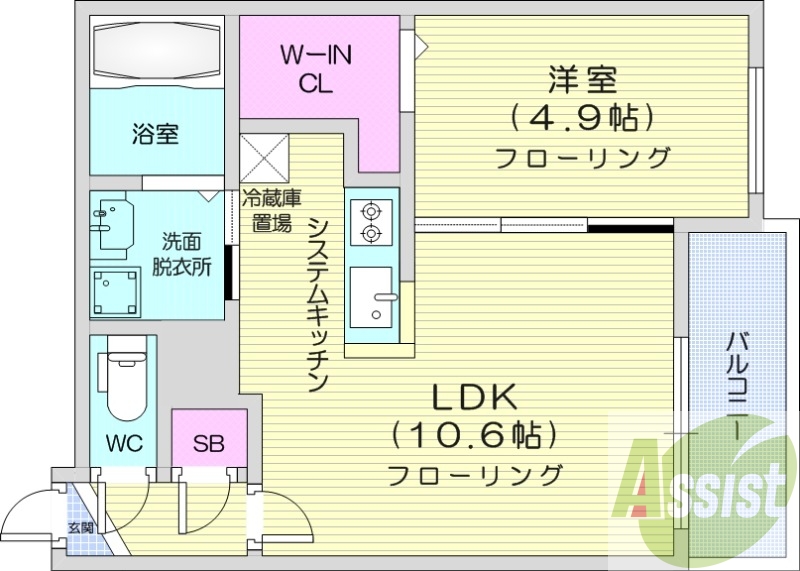 5階の間取り図
