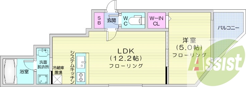5階の間取り図