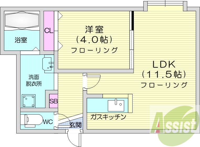 3階の間取り図