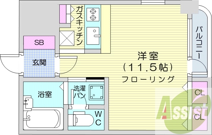 6階の間取り図