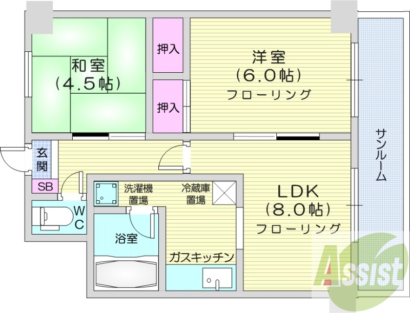 7階の間取り図