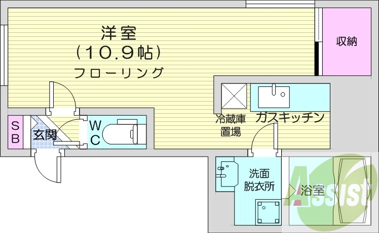 4階の間取り図