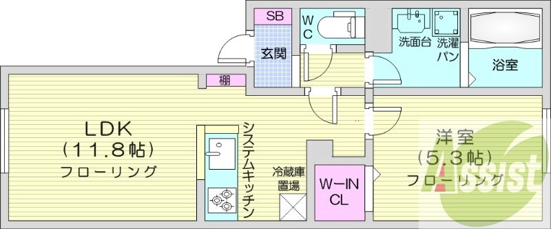 2階の間取り図