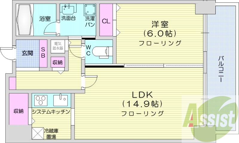 21階の間取り図