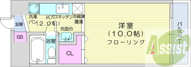 4階の間取り図