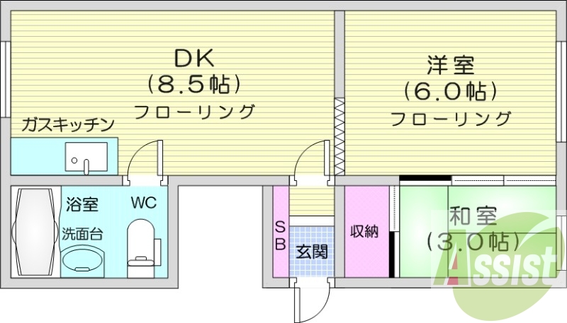 3階の間取り図