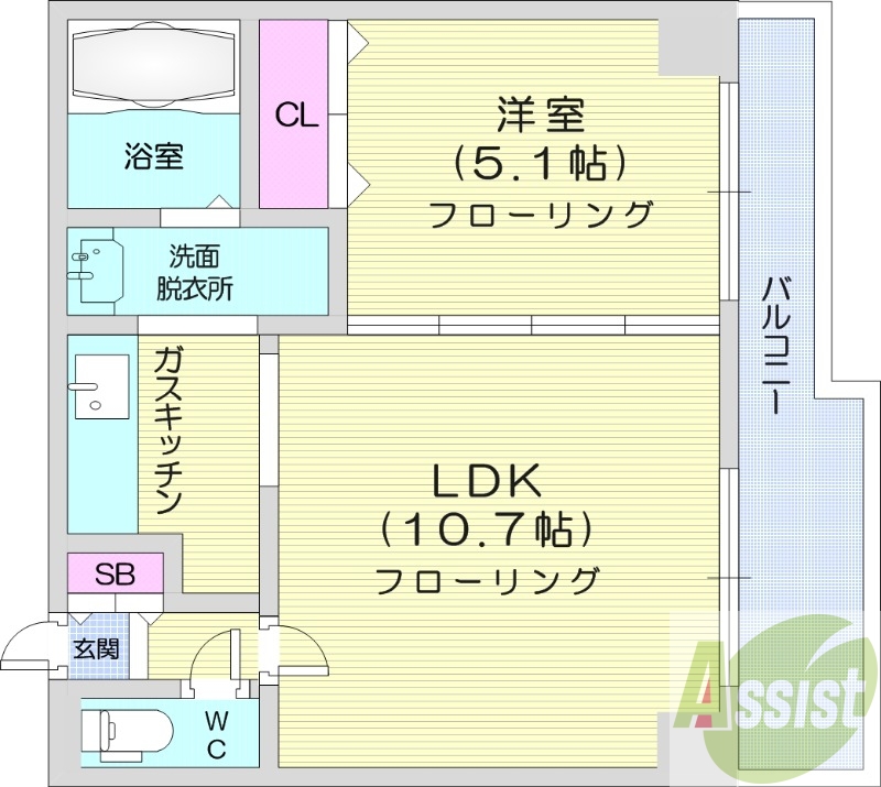 10階の間取り図