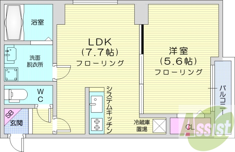 2階の間取り図