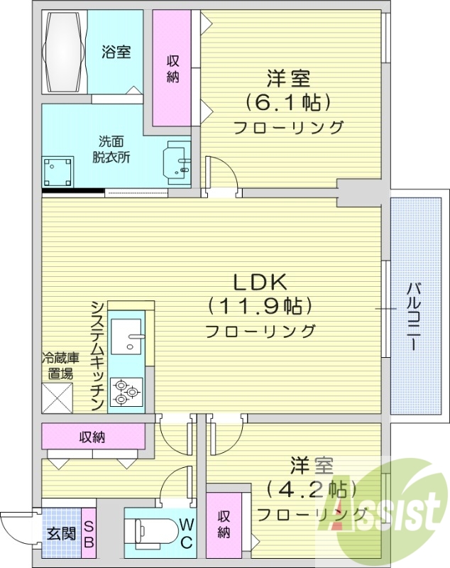 3階の間取り図