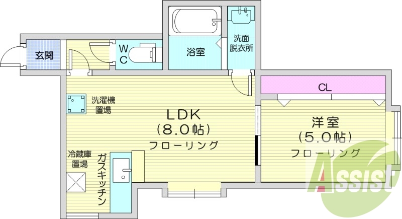 2階の間取り図