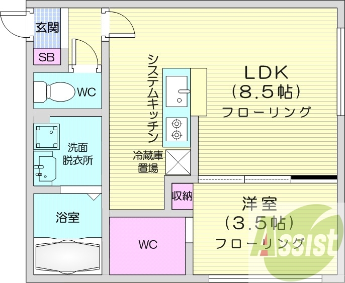 3階の間取り図