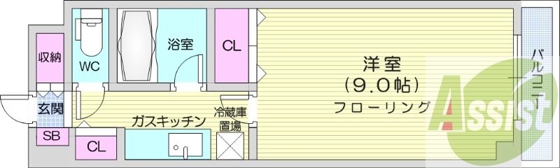 7階の間取り図