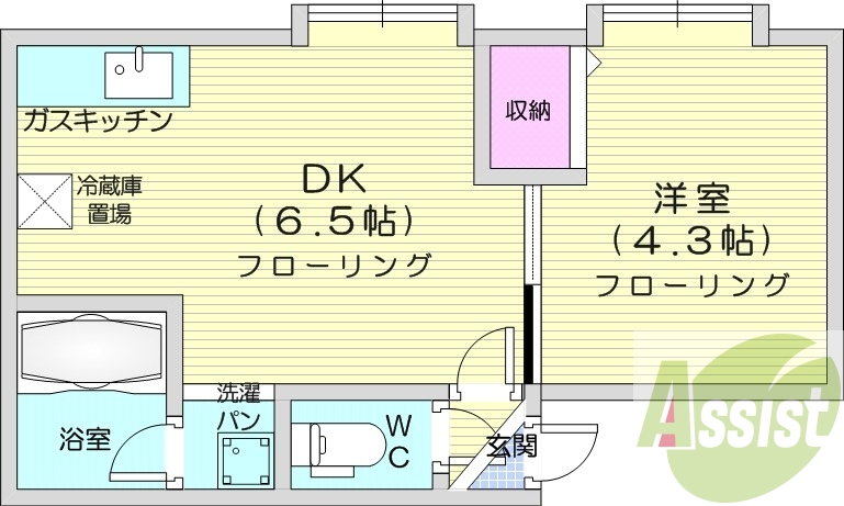 1階の間取り図