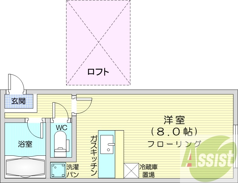 2階の間取り図