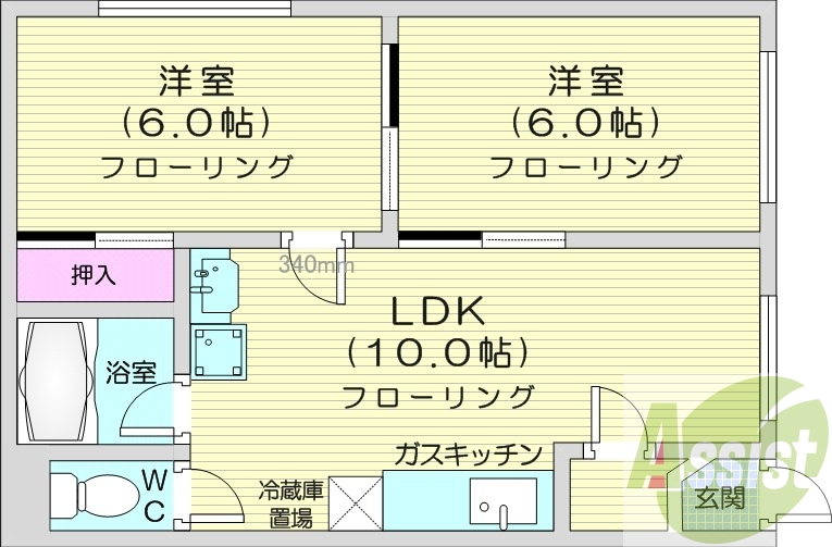 3階の間取り図