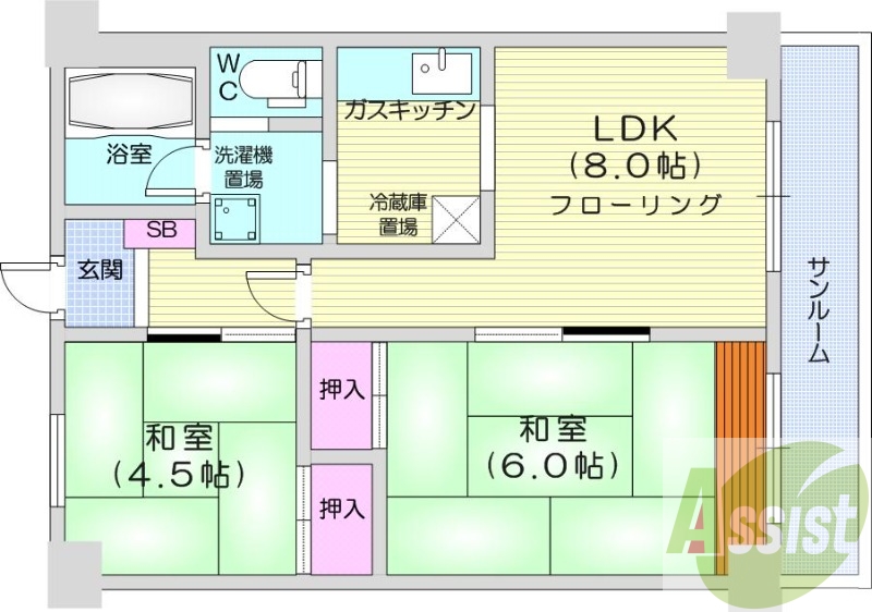 5階の間取り図