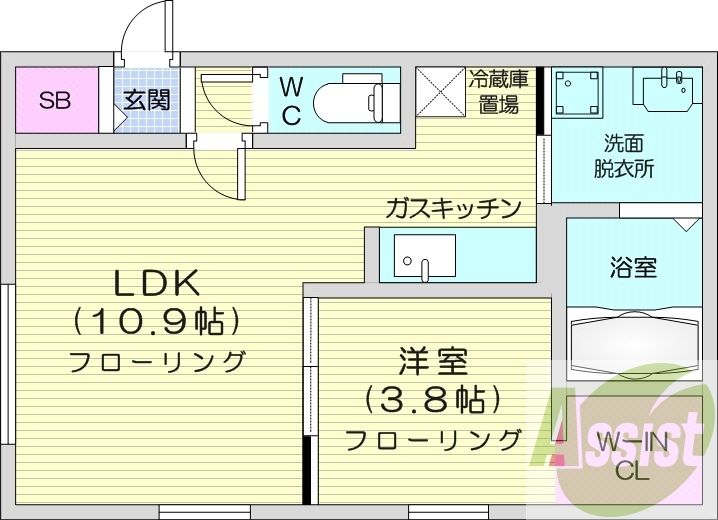 2階の間取り図