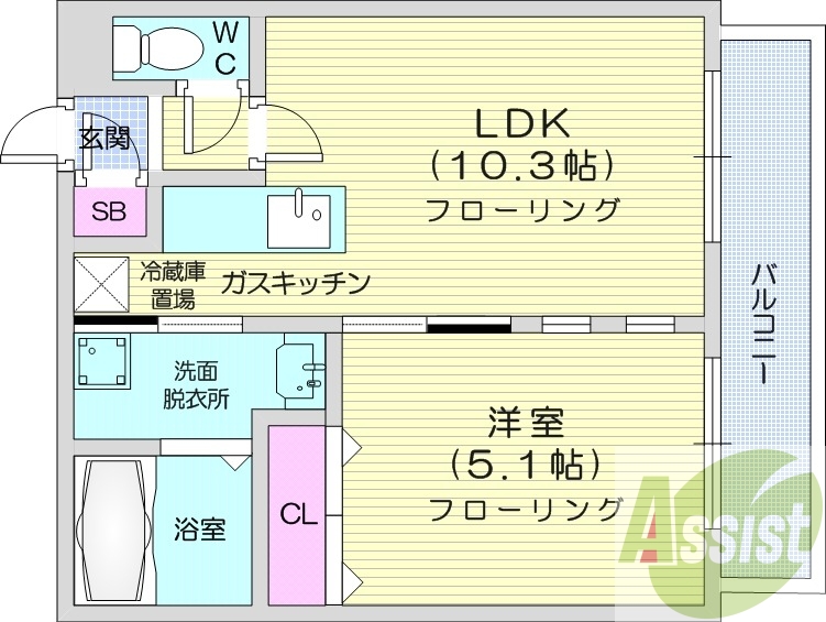 2階の間取り図
