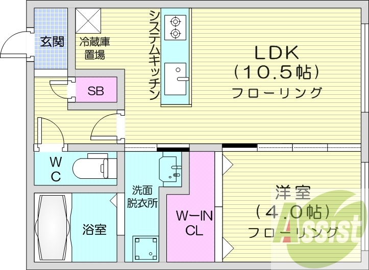 4階の間取り図