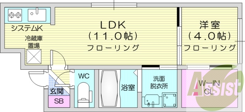 5階の間取り図