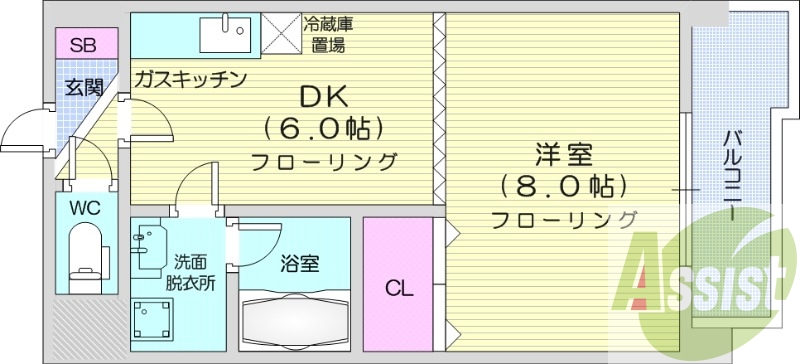 4階の間取り図