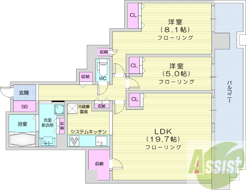 23階の間取り図