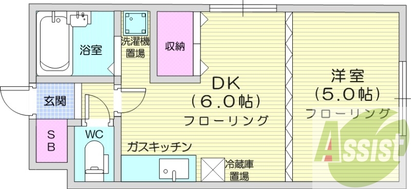 2階の間取り図