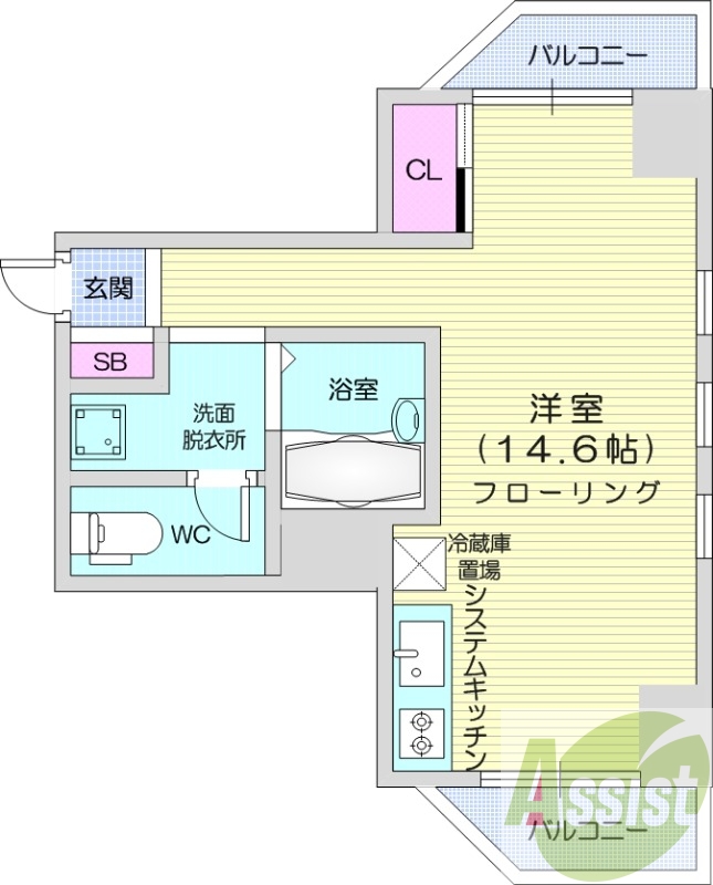 3階の間取り図