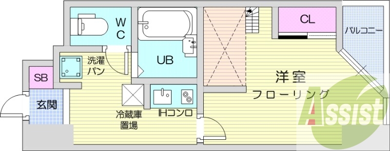 4階の間取り図
