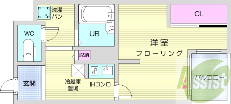 8階の間取り図