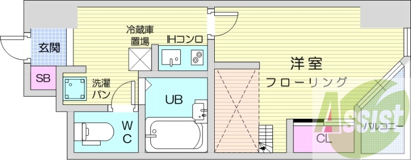 2階の間取り図