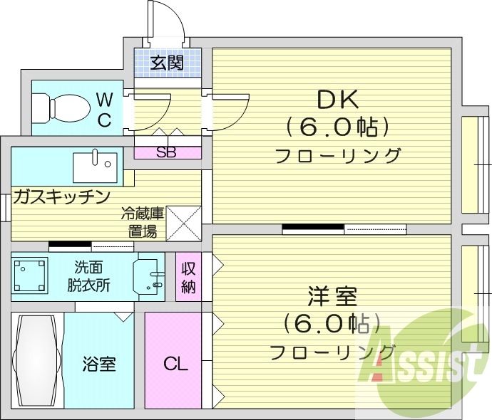 2階の間取り図