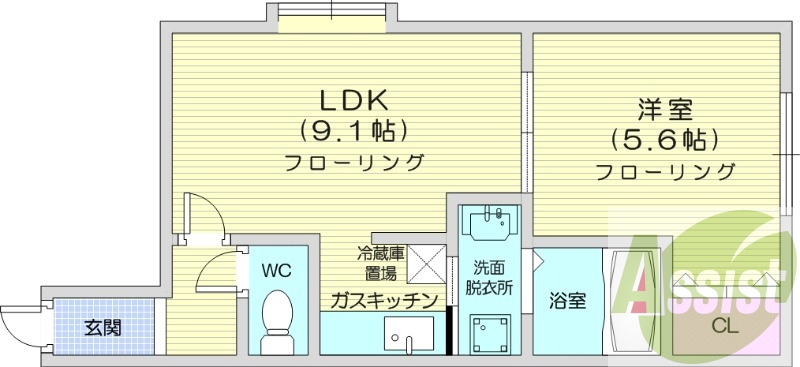 3階の間取り図