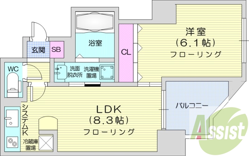 7階の間取り図