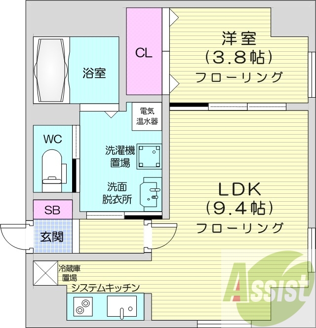 8階の間取り図
