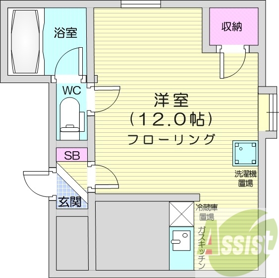 2階の間取り図
